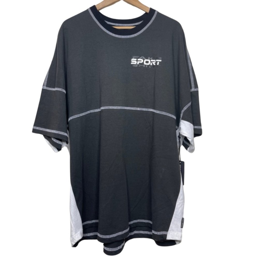 SPIRIT JERSEY | NWT Black & White Unisex NYC Fake Sports Shirt | Size XXL - Picture 2 of 11